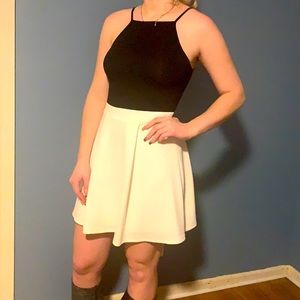Black and White Party Dress-7/8